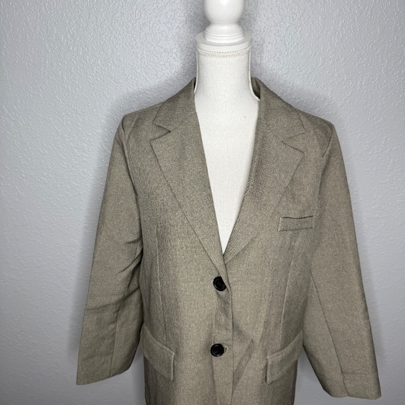 Grace & Chili Large Long sleeve 2 Button Blazer -cp - Picture 4 of 10